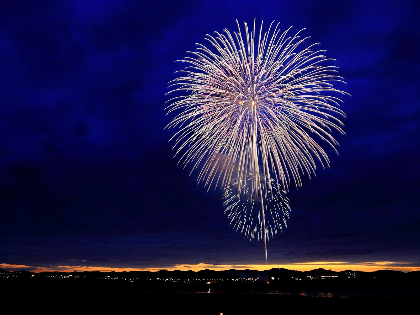 fireworks at night